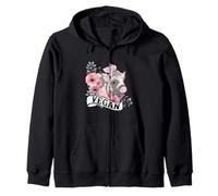 Vegan, I Don't Eat My Friends -Animal Vegetarian World Peace Zip Hoodie