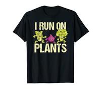Vegan I Run On Plants Vegetarian Running Vegetables Vegan T-Shirt
