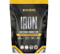 Vegan Iron Ferrous Fumarate 14mg Tablets - for Tiredness, Fatigue Relief & Supports Red Blood Cell Management - Gluten-Free, Non-GMO by XCelerate Nutrition (365 Tablets)