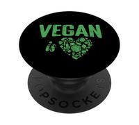 Vegan is Love Cabbage PopSockets Adhesive PopGrip
