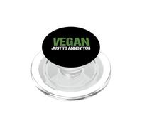 Vegan Just To Annoy You Funny Plant Based Diet Eater PopSockets PopGrip for MagSafe