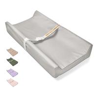 Vegan Leather Baby Changing Mat Wipe Clean Changing Mat Waterproof Changing Mat for Dresser and Table Taupe (Grey)