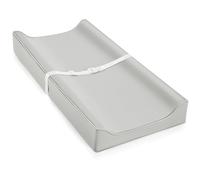 Vegan Leather Changing Mat with Zipper 31 x 16 Inch Waterproof Wipe Clean Extra Thick Portable Non Slip Fits Standard Changing Tables (Grey)