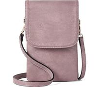 Vegan Leather Small Crossbody Bags for Women, small purses for women, Designer Cell Phone Bag Wallet Purses Adjustable Strap (A-06-purple Lavender)