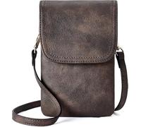 Vegan Leather Small Crossbody Bags for Women, small purses for women, Designer Cell Phone Bag Wallet Purses Adjustable Strap (A-02-retro Coffee)