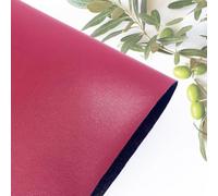 Vegan Leather Sour Cherry Colour from Olive Pomace, 100% Plant Based, Awarded, Next-Gen Sustainable Materials, Leathers for Bags & Wallets - A5 Sample (14.8x21cm)