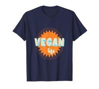 Vegan Life 70s Retro Style Hippy, Plant Based Healthy Diet T-Shirt