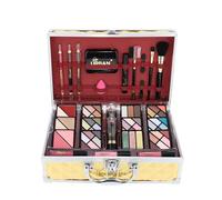Vegan Makeup Vanity Case Love Urban Beauty Luxe Gold Touch Travel Gift Set 73pc