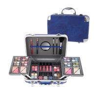 Vegan Makeup Vanity Case ZMILE Cosmetics Traveller Beauty Gift Set Blue 79pcs