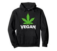Vegan Marijuana Cannabis Weed Smoker Vegetarian Pullover Hoodie