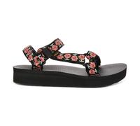 Teva Midform Univ Open Toe Neon Floral Womens Sandal In Black Pink UK 3 - 8