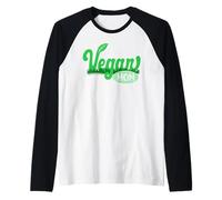 Vegan Mom Leafy Vegetable Vegetarian Veganism Raglan Baseball Tee