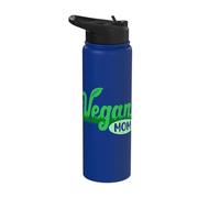 Vegan Mom Leafy Vegetable Vegetarian Veganism Stainless Steel Insulated Water Bottle