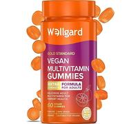 Vegan Multivitamin Gummies by Wellgard - Chewable Multivitamins Adults, 60 Vitamin Gummies, Orange Flavour (Adult Gummies)