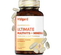 Vegan Multivitamins & Minerals by Wellgard - Vegan Multivitamin Tablets for Men and Women with 24 Essential Active Vitamins & Minerals, Made in UK