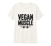 Vegan Muscle Lifting Gains Gym Workout Motivation Premium T-Shirt