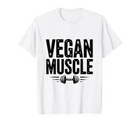 Vegan Muscle Lifting Gains Gym Workout Motivation Value Graphic T-Shirt