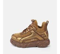 Vegan nappa/fur trainers for women Buffalo Cld Chai Warm Bronze 38
