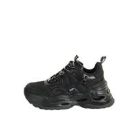 Vegan nappa mesh Trainers for women Buffalo Triplet Hollow Noir 38