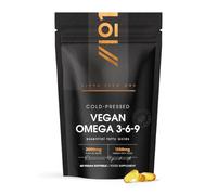 Vegan Omega 3-6-9 2000mg - 60 Vegan Softgels - High Strength Cold-Pressed Formula - Flaxseed, Olive, Borage, Pomegranate & Sacha Inchi by Alpha01