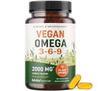 Vegan Omega 3 6 9 Supplements, 2000MG Plant-Based Triple Omega 369 Blend