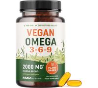 Vegan Omega 3 6 9 Supplements | 2000MG Plant-Based Triple Omega 369 Blend | Hear