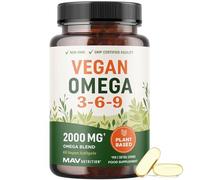Vegan Omega 3 6 9 Supplements | 2000MG Plant-Based Triple Omega 369 Blend | Heart, Brain, Skin, and Eye Health Support | Vegan Fish Oil Alternative | Essential Fatty Acids Complex | Non-GMO | 60 Ct
