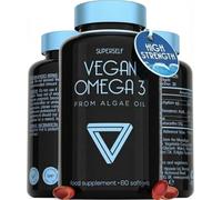 Vegan Omega-3 Capsules - High Strength DHA from Algae Oil - Easy to Swallow