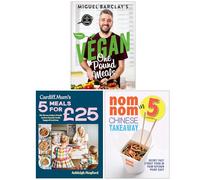 Vegan One Pound Meals, Cardiff Mum’s 5 Meals For £25 & Nom Nom Chinese Takeaway In 5 Ingredients 3 Books Collection Set