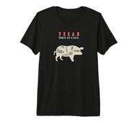 Vegan Parts of a Hog Funny Premium T-Shirt