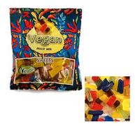 Vegan Pick n Mix Sour Sweet Pack 120g - Fizzy & Jelly Sweets Mix with Bubblegum Bottles, Cherries, Cola Bottles, Strawberries, Dummies & Worms (04 Packs, Jelly Mix)