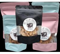 Vegan Pork Scratchings Snack Attack Variety Pack, Plant-Based Protein Snacks, 5 Pouches, Sea Salted, American Spiced, No Bacon Flavours, Soy and Wheat Based