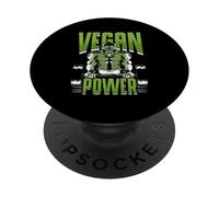 Vegan Power Gorilla Weightlifting Strength Gym PopSockets Adhesive PopGrip