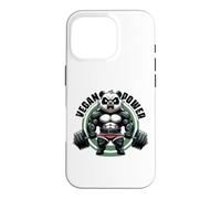 Vegan Power Panda Vegan Gym Weightlift Gym Quotes Gym Fitnes Case for iPhone 16 Pro