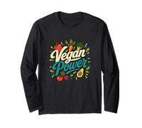 Vegan Power Plant Based Food Humor Long Sleeve T-Shirt