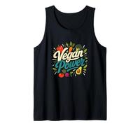 Vegan Power Plant Based Food Humor Tank Top