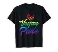 Vegan Pride Gay Lesbian LGBT Flag Vegetarian T-Shirt