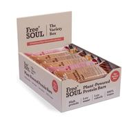 Vegan Protein Bars 12 x 50g | Plant Based Chocolate Protein Bars | Delicious Dairy Free, Low Sugar, Low Carb Bars | Sucralose Free, Gluten Free | 15g of Protein per Bar | Free Soul