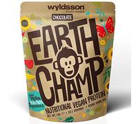 Vegan Protein Powder (1kg) - 28 Servings - EarthChamp by Wyldsson - Plant Based Chocolate Protein Powder Shake, Dairy Free, Gluten Free, Lactose Free Protien Shake (Choc)