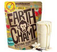 Vegan Protein Powder - EarthChamp by Wyldsson - Plant Based Vanilla Protein Powder Shake, Dairy Free, Gluten Free, Lactose Free Protien Shake (1kg No Scoop)