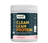 Vegan Protein Powders by Nuzest - Clean Lean Protein - Wild Strawberry - Plant Based Pea Protein Shake - Low Calorie & Low Carb - Gluten Free - Dairy Free - 500g (20 Servings)