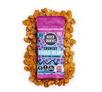 Vegan Pulled Pork Flavour Broad Beans by Noisy Snacks - Low Calorie, High Protein, Full of Fibre - Flavoured Fava Bean Snack (25g x 10)