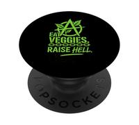 Vegan Punk Rebel Vegan Vegan Anarchist Vegan Protest PopSockets Adhesive PopGrip