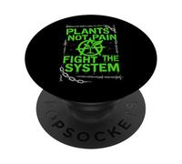 Vegan Punk Rebel Vegan Vegan Anarchist Vegan Protest PopSockets Adhesive PopGrip