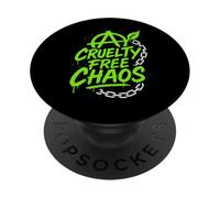 Vegan Punk Rebel Vegan Vegan Anarchist Vegan Protest PopSockets Adhesive PopGrip