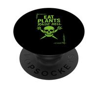 Vegan Punk Rebel Vegan Vegan Anarchist Vegan Protest PopSockets Adhesive PopGrip