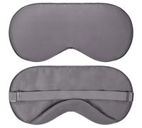 Vegan Silk - 100% Bamboo Viscose Sleep Eye Mask - Dark Gray, 1 Pk - Light Blocking Travel Blindfold for Men & Women - Ultra-Soft & Comfortable w/Adjustable Strap for Restful Sleep