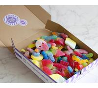 Vegan Sweet Mix 400g-2kg | Viral Pick n Mix Candy, Party, Wedding, Pizza Box, Halal, Sugar Rush Sweeties (700g Box)