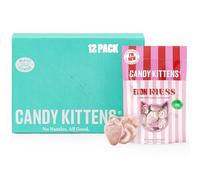 Vegan Sweets, CANDY KITTENS ETON MESS, Packed With Fruit Juice & Natural Ingredients, Big Flavours From Little Kittens, Vegetarian & Halloween Sweets - CASE OF 12x Sweet Bags (54g)