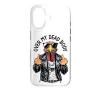 Vegan Thanksgiving Funny Angry Turkey Middle Finger Punk Case for iPhone 17